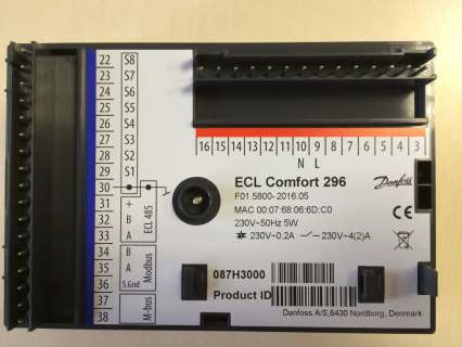 ECL Comfort 296 instrukcija